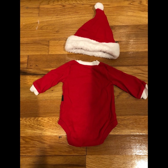 Newborn Santa Onesie & Hat - Picture 2 of 2